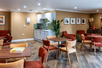 Living area in Mount Croft Care Home, Bromsgrove